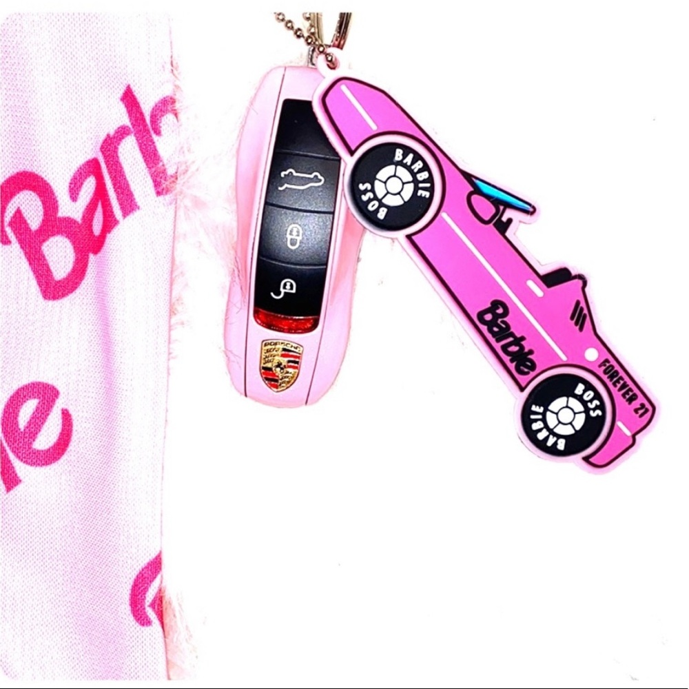 Barbie Key Chain Pink Corvette *Forver 21